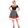 W WIDMANN MILANO Party Fashion - costume moda anni '50, abito con sottoveste, rockabilly, rock'n'roll, costumi in maschera