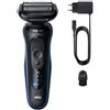 Braun Rasoio barba SERIES 5 EasyClean (Ricaricabile) Black e Blue 52 B1000S