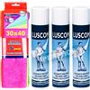 Dc Casa NUNCAS SET 3 LUSCOM LUCIDANTE SPECIFICO + pacco scorta 5 pezzi panni microfibra