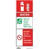 Sealey Sicuro Condizioni Sicurezza Insegna - Acqua Estintore - Autoadesivo di