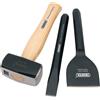 Draper Costruttori Kit 3 Pezzi Martello Club 75mm Bolster 25mm Cesello 26120