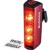 SIGMA Blaze I Fanale posteriore per bicicletta a LED con visibilità di 500 m I Fanale posteriore con funzione di luce di stop |