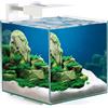 Ciano Nexus Pure Cube 15 Acquario Cubico 20L Bianco Filtro CF40 LED CLA20 Vetro