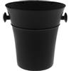COSE DA CASA Secchiello porta bottiglie in plastica di vino champagne bianco nero trasparente