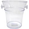 COSE DA CASA Secchiello porta bottiglie in plastica di vino champagne bianco nero trasparente