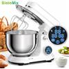 Biolomix Impastatrice Planetaria Digitale Automatica Robot da Cucina 5LT 1200W Inox-White