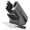 Ninja Foodi StaySharp Set di 14 Pezzi, con 12 Coltelli Premium, Ceppo e Affila Coltelli Integrato, K32014EUUK
