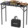 Does not apply Tavolo Da Campeggio Pieghevole 90X40 Cm,Tavolo Da Barbecue Portatile per Esterni