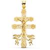 FMF Pendente Oro 18K 750 Mls. Croce Di Caravaca. 42 X 24 Mm. 3,90 Grammi