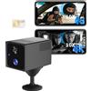 Telecamera Con SIM, 4G LTE Telecamera Senza Wifi, 4K Mini Videocamera 4G Batteri