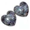 SBI Gems Naturale Pazzo Pizzo Agata Forma Cuore Cabochon Paio 22x22 MM 37.65 Cts Loose