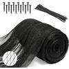Rete anti Uccelli, 4X6M Rete anti Piccioni 15X15Mm Rete Antigrandine Con 12 Picc