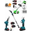 SET POTATURA 4 IN 1 A BATTERIA 48V: MINI MOTOSEGA 6" + FORBICE CESOIA + ASTA TEL