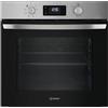 Indesit IO 255H X - Forno Multifunzione Da Incasso, Elettrico, Ventilato 71L, Acciaio Inox, Classe A. Turn And Go, Click And Go, Grill Integrale Reclinabile, Pulizia Vapore. 59,5 x 59,5 x 55,1cm