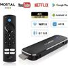 Mortal TV Stick Android 14 Q8 4K WiFi6 BT5.0 Chromecast Google Voice Smart Media 16G