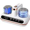 Aspiratore Battimaterasso,Aspirapolvere Cordless Con Sensore Acari E Display, As