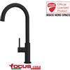 Ducati Rubinetto miscelatore cucina Ducati Disco Nero opaco monoforo monocomando