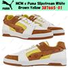 PUMA MCM x Puma Slipstream bianco marrone giallo 387665-01 taglia uomo