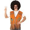 W WIDMANN MILANO Party Fashion - Costume Hippie, gilet, Flower Power, Reggae, Carnevale