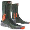 X-Socks Trek Silver Socks Socks Calze Calza Calzini, Unisex - Adulto, Olive Melange/x-Orange/Grey Melange, 35/38