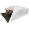 HOME It Garden, copertura per mobili da giardino, 210 x 155 x 95 cm, 600D, rivestimento in PVC, impermeabile, protezione UV, 2 ventilazioni, cerniera e cordoncino, sabbia