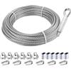 FULONGJI hannger Cavo Acciaio 5mm, Cavo in Acciaio Inox, 7,6 m, 7x19 Fune