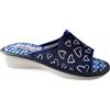 King Pantofole da donna ciabatte estive comode blu 35 36 37 38 39 40 punta aperta in
