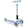 GLOBBER - JUNIOR FOLDABLE LIGHTS ECOLOGIC - Monopattino a 3 ruote per bambini dai 2 ai 6 anni, Azzurro