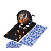 Relaxdays Gioco del Bingo, Tombola Pallottoliere, 90 Palline, 72 Cartelle, Tabellone Pieghevole, Bambini e Adulti, Nero