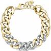 Chiara Ferragni BRACCIALE DONNA CHIARA FERRAGNI BRAND BOSSY CHAIN ACCIAIO E ORO ZIRCONI BIANCHI
