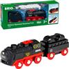 World - Treno a Vapore a Batteria, Accessorio Pista Trenino, Set Costruzioni in