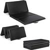 Relaxdays Gym Mat 200 x 100 Foldable 5 cm Thick Expandable Soft Floor Mat for Home Handles Waterproof Choice of Colours