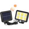 Futura Elettronica Lampada Solare LED COB 120 LED con Sensore Movimento PIR IP65 Luce Esterna 400lm