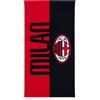Hermet Telo Mare MILAN Ufficiale cm 70x140 Spugna 100% Cotone Milanista Rossonero