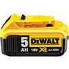 DEWALT BATTERIA DEWALT DCB 184-XJ IONI LITIO 18 VOLT 5,0 Ah Litio - ORIGINALE DEWALT