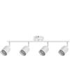 SC0 APPLIQUE 4 FARETTI 6.5*9.5CM SOFFITTO PLAFFONIERA ORIENTABILI GU10 LED BIANCO 04