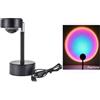 SC0 LAMPADA PROIETTORE ATMOSFERA LED TRAMONTO ARCOBALENO LUCE ORIENTABILE USB SUNSET