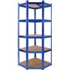 AREBOS Scaffale Per Carichi Pesanti Ripiano Angolare 180 x 70 x 70 cm 875 kg