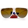 Cebe Occhiali Da Sole Vintage CEBE 1956 Originali Mirrored Bianco - Francia 1990s