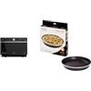 Whirlpool Microonde a libera installazione MWSC 9133 SB Supreme Chef Termoventilato & AVM280 Piatto Crisp a bordo alto (tortiera) per forno a microonde