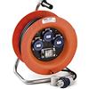 FAMATEL - Avvolgicavo 3 prese | IP67 | 30 metri | Interruttore + Differenziale Magnetotermico | 3 prese TT - 16A - 250V | Spina TT - 16A - 250V | Cavo neoprene 3x1,5