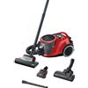 Bosch Aspirapolvere senza sacchetto serie 6 BGC41PET, aspirapolvere per pavimenti, ideale per peli di animali e persone allergiche, filtro igienico, per parquet, moquette, piastrelle, ugello turbo