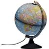 Idena 10411 - Mappamondo Illuminato con Cartina Politica e Immagini a Stella, Circa 25 cm di Diametro, Multicolore - Tedesco