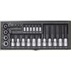 Proxxon 23103 - Chiave a bussola Torx, 6,3 mm e 12,5 mm (12,5 mm), set da 29 pez