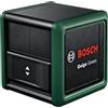 Bosch livella laser a croce Quigo Green con morsetto snodabile MM 2 (laser verde