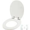 Relaxdays Copriwater Doppio abbassamento Automatico, 37,5 x 43,5 cm, MDF, Fino a