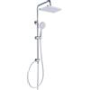YEAUPE PRO Tapless Kit doccia in acciaio inox cromato | Soffione ABS 30 x 20cm |
