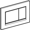 Geberit 115,883.KK.1 Placca di Comando Sigma30, Colore Bianco/Oro/Bianco
