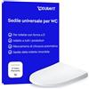 Duravit Sedile Univavo, sedile wc universale ovale, Sedile della toilette con do