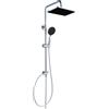 YEAUPE PRO Tapless Kit doccia in acciaio inox cromato | Soffione ABS 30x20cm | 3